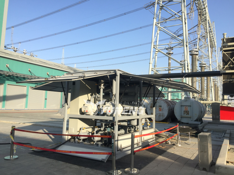 Transformer oil filtration machine