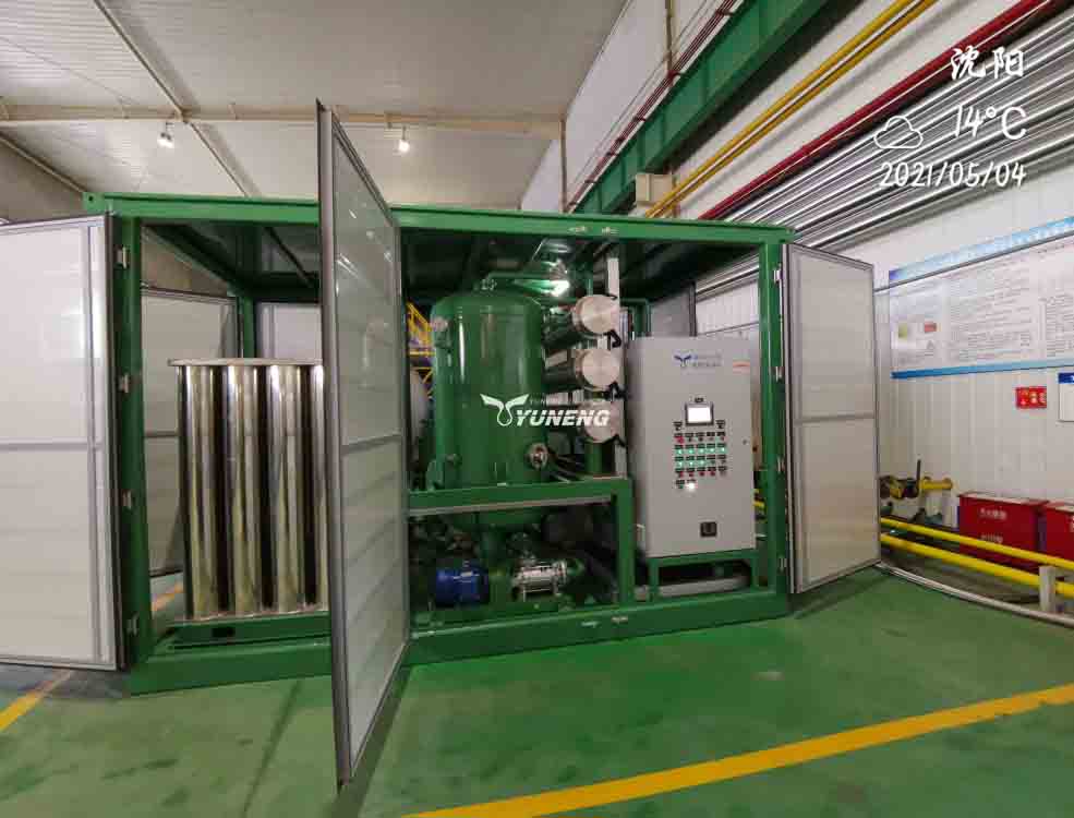 transformer oil filtration and regeneration plant 