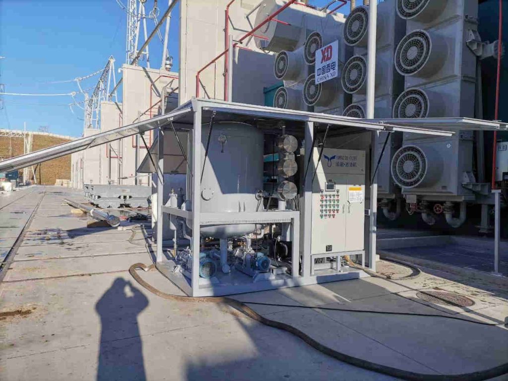 20,000L/h High Vacuum Transformer Oil Purifier at 500kV Converter Station