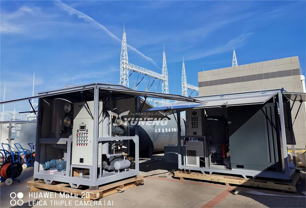 Transformer Oil purifier and Dry Air Generator at site