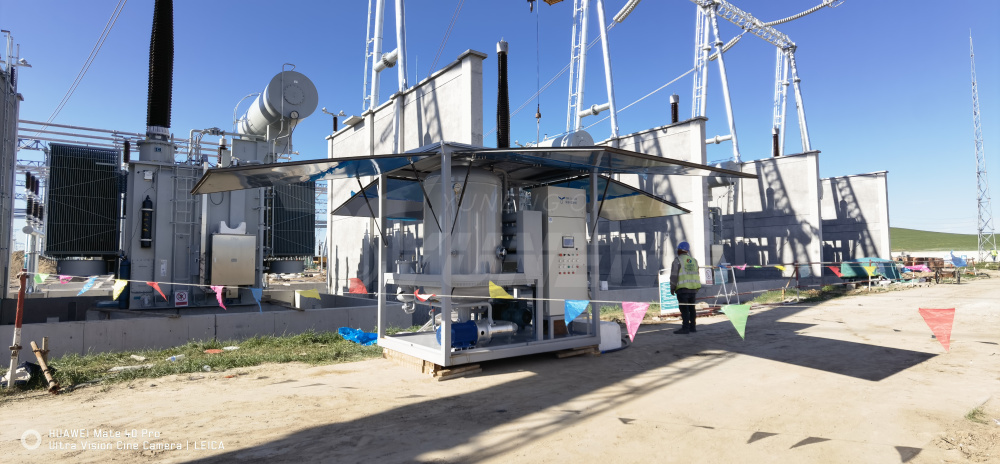 Transformer Vacuum Oil Purifiers on site