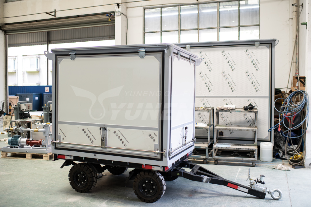 Portable Transformer Oil Filtering Machine work