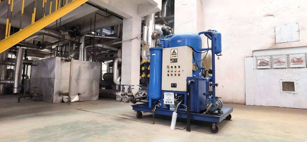 Hydraulic Oil Filtration Machine on site