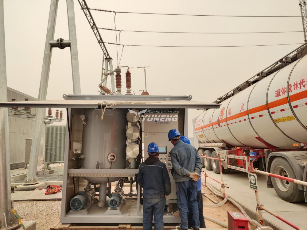 vacuum transformer oil dehydration