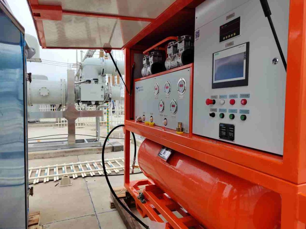 SF6 Gas Recycling Equipment operating