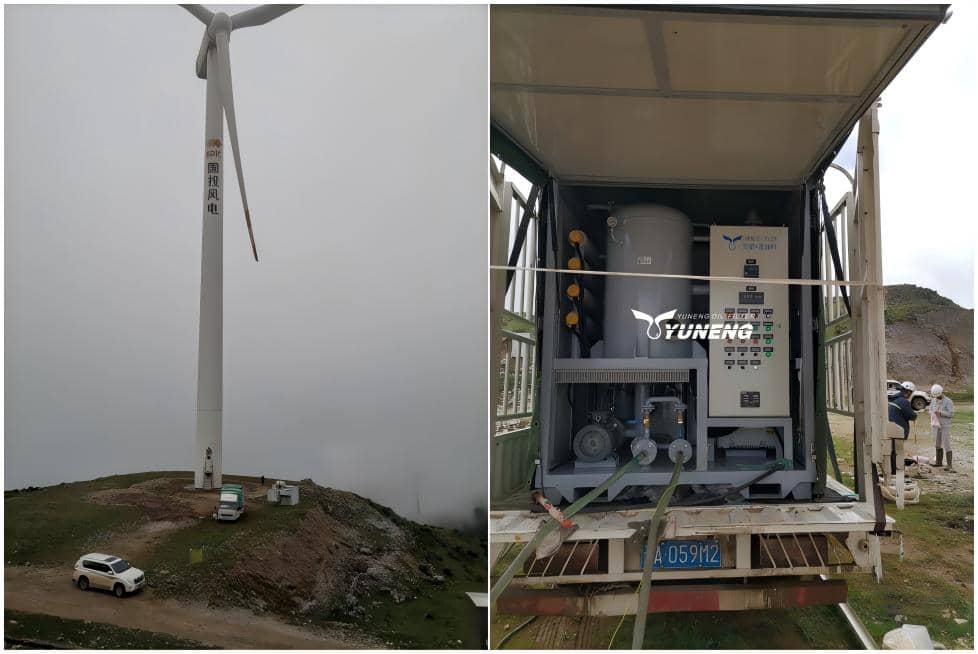Vacuum Dehydration in Wind Turbine Oil Maintenance