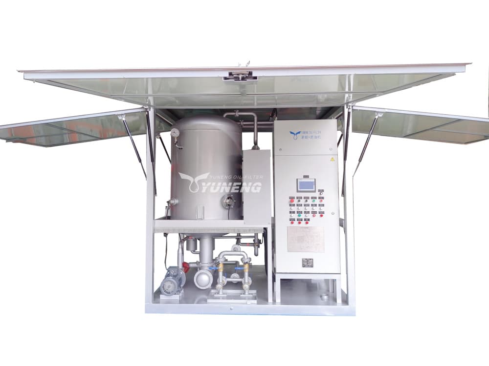 double-stage vacuum transformer oil filtration