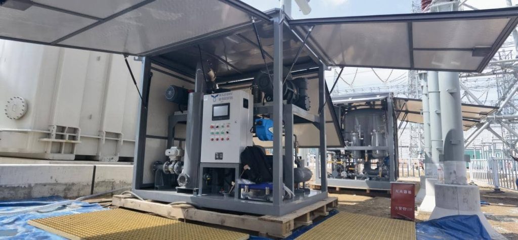 vacuum pump system on-site