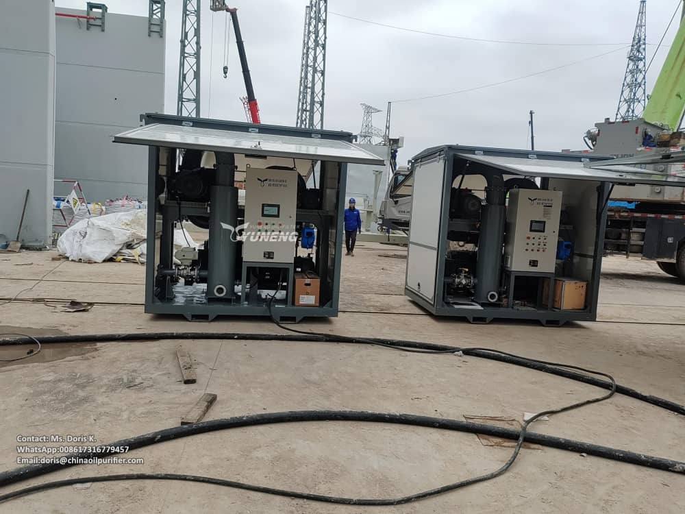 vacuum pump unit and purifier working together