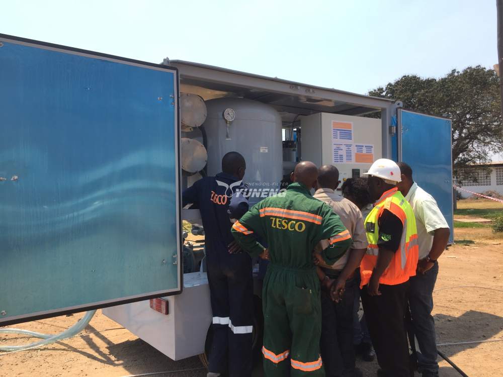 high-vacuum transformer oil filtration machine