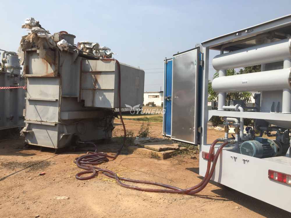 high-vacuum transformer oil filtration machine