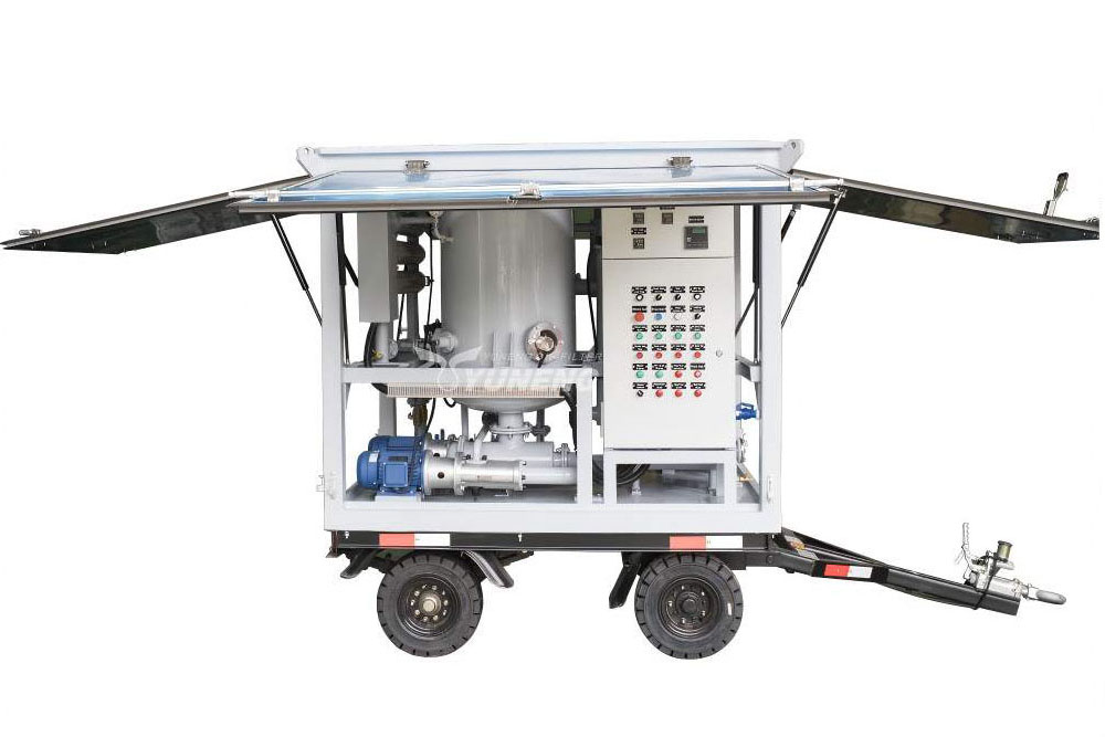 high-vacuum transformer oil filtration machine