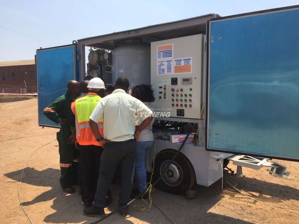 high-vacuum transformer oil filtration machine