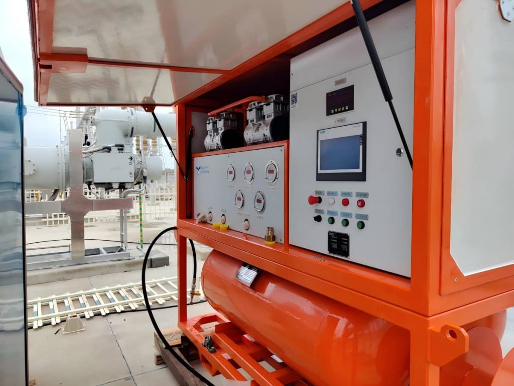 SF6 gas recovery unit