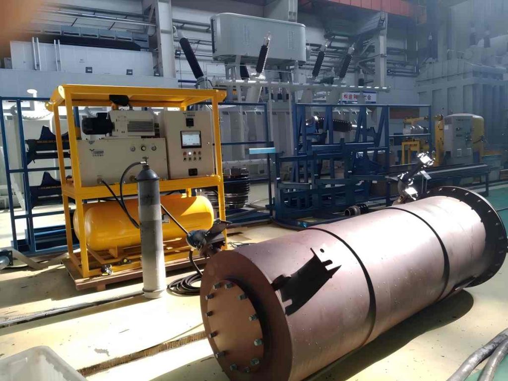 SF6 gas recovery unit onsite