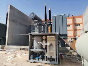 Transformer Evacuation System running onsite