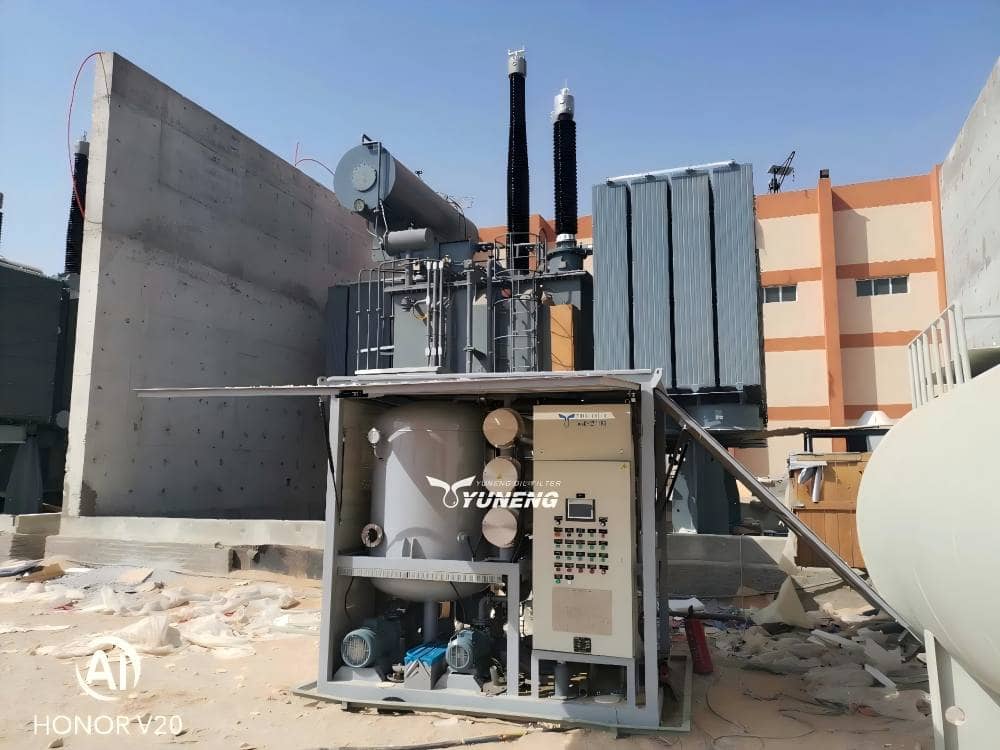 Transformer Evacuation System running onsite