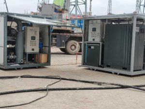 dry air generator operation with pumping system onsite