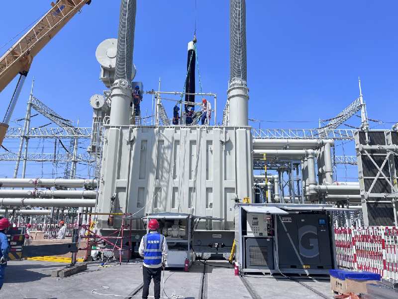 dry air generator with pumping system onsite