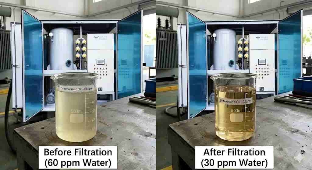 remove water with transformer oil dehydration machine
