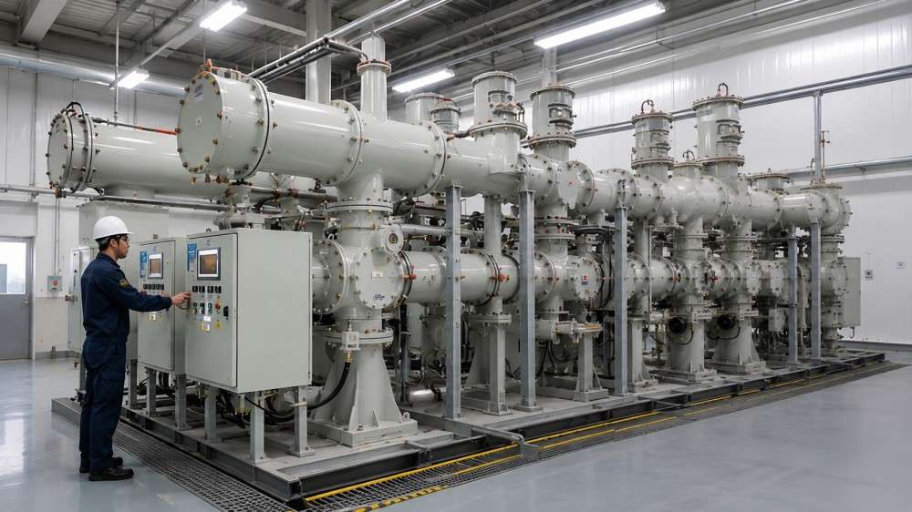 SF6 gas handling equipment used in Gas-Insulated Switchgear