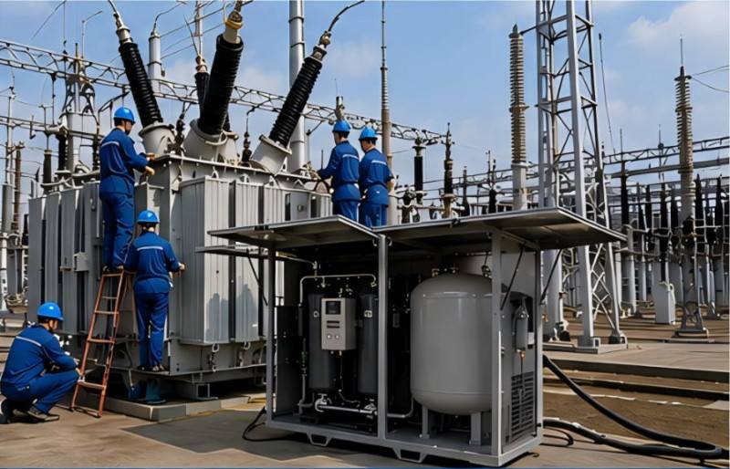 dry air generator in transformer installation