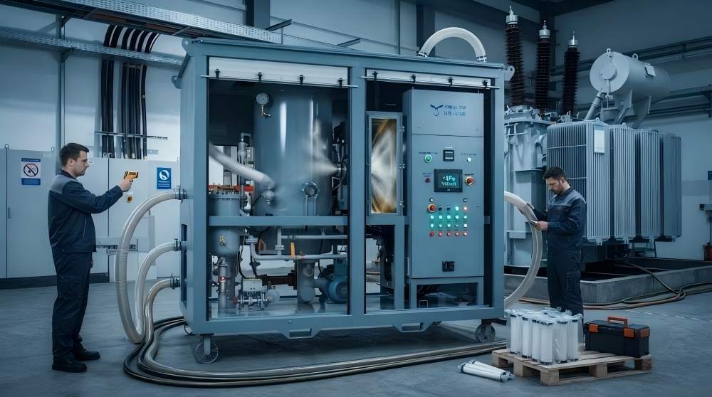 transformer oil purification degassing onsite