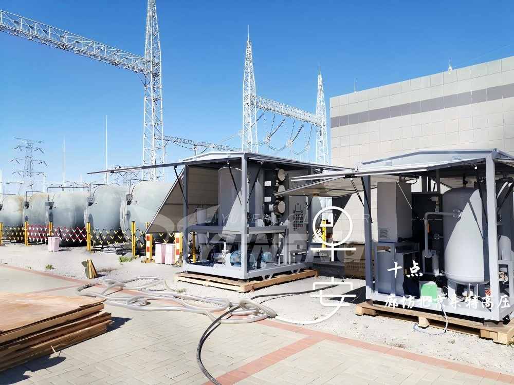 yuneng transformer oil purification machine project