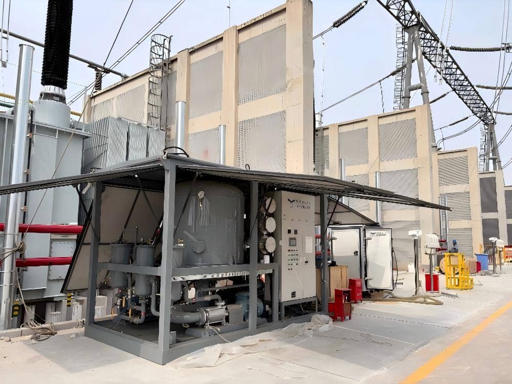 YUNENG double stage transformer oil purification machine project