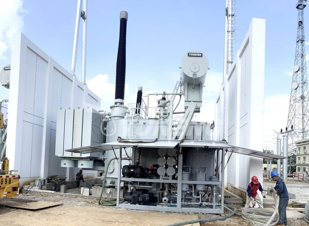 transformer oil dehydration machine operation onsite