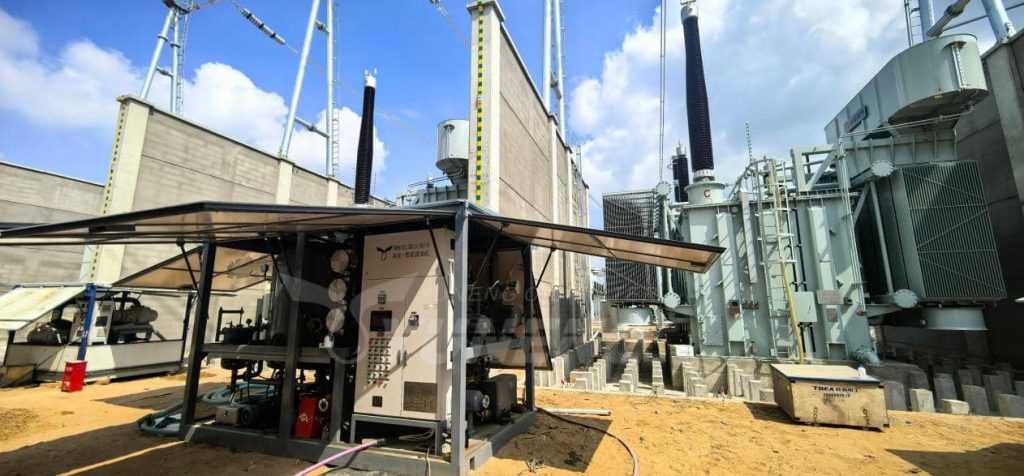 yuneng Transformer Oil Purifier onsite