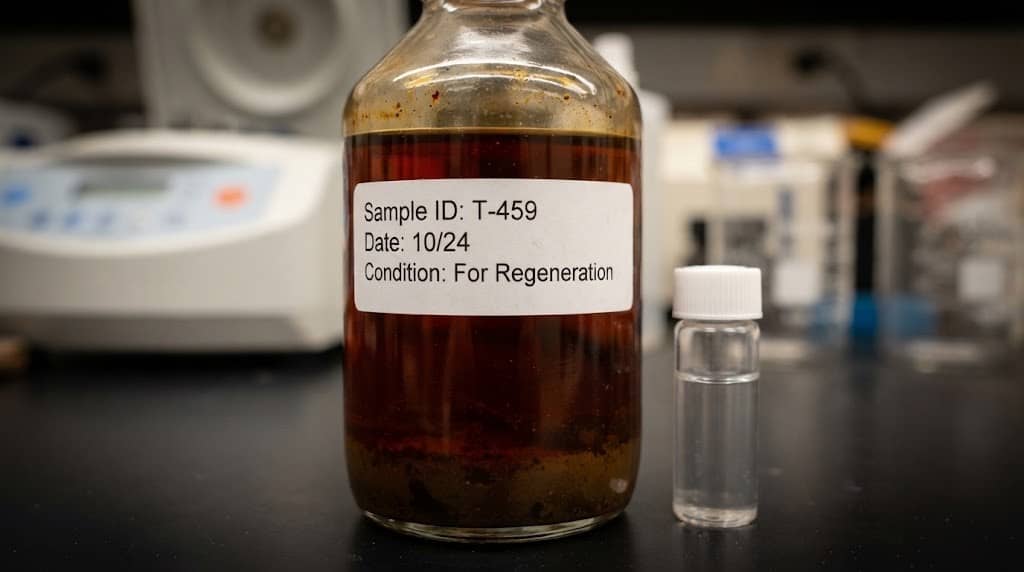 Transformer Oil-Sample Needing Regeneration