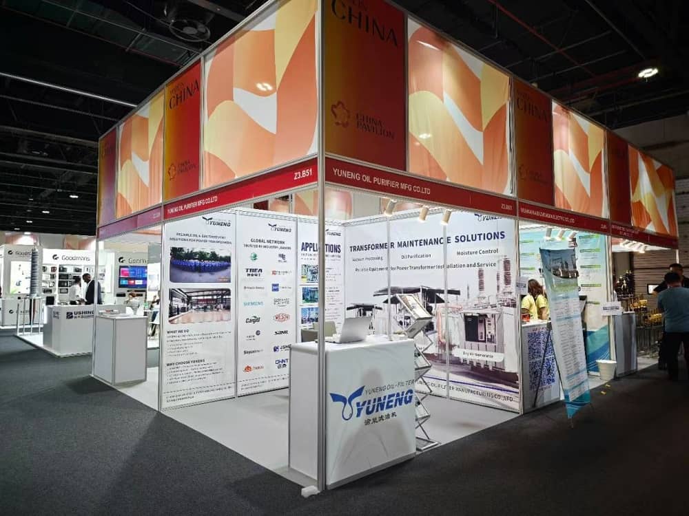 YUNENG Showcases Transformer Maintenance Solutions at Middle East in Dubai