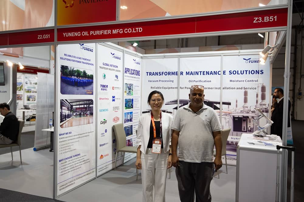 YUNENG Showcases Transformer Maintenance Solutions at Middle East in Dubai