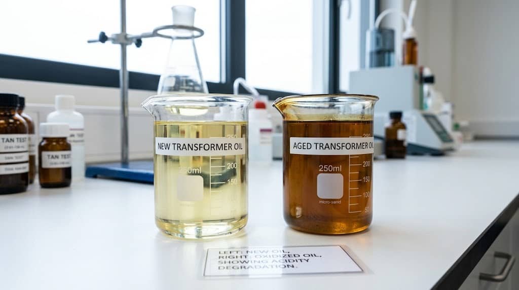 new vs aged transformer oil