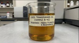 used transformer oil sample