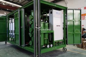 yuneng transformer oil regeneration plant display